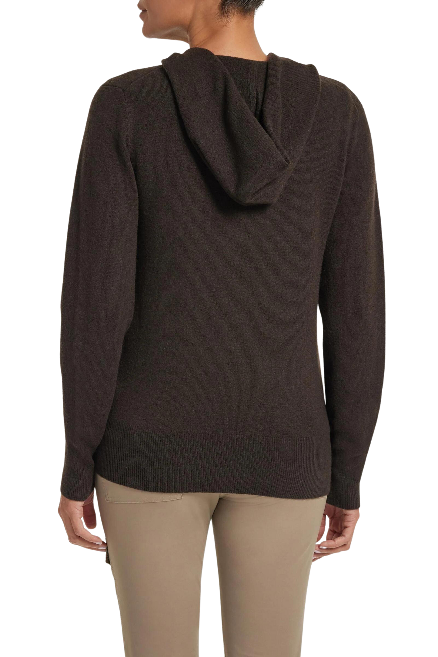 Suzie Cashmere Hoodie in Brown